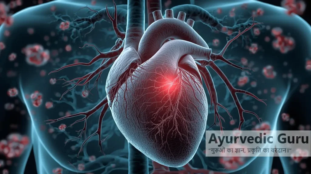 मानव हृदय और रक्त वाहिकाओं में LDL के घटने और HDL के बढ़ने का चिकित्सा चित्र।