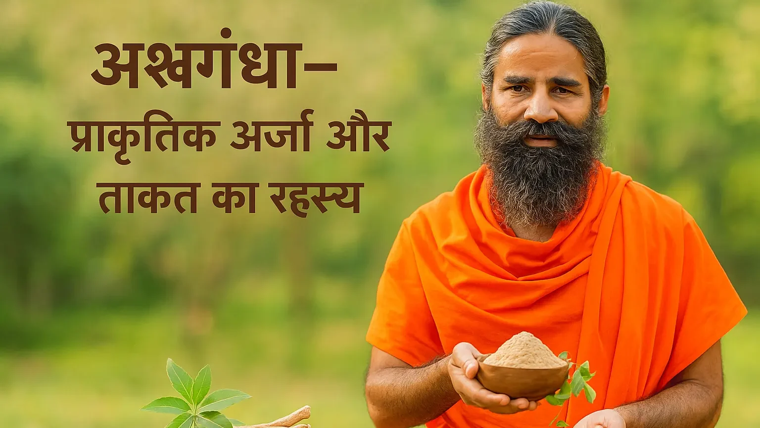 बाबा रामदेव की दृष्टि से: अश्वगंधा के फायदे – पुरुषों के लिए ताकत और स्टैमिना का रहस्य